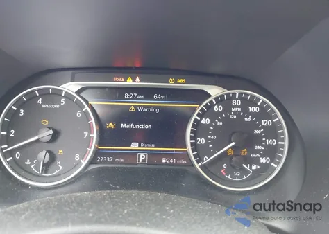 2022 Nissan Sentra Sr Xtronic Cvt z USA, uszkodzony, nr VIN 3N1AB8DV8NY251612